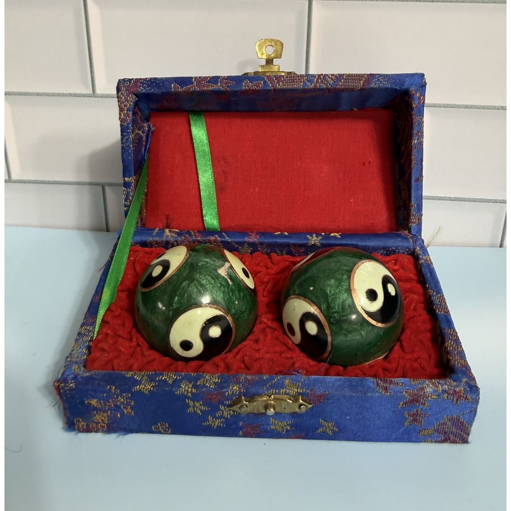 Vintage Chinese Boading Chime Balls Meditation Stress Relief